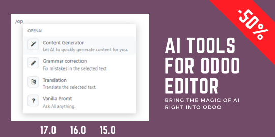 Odoo Editor AI
